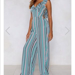 V line jumpsuit